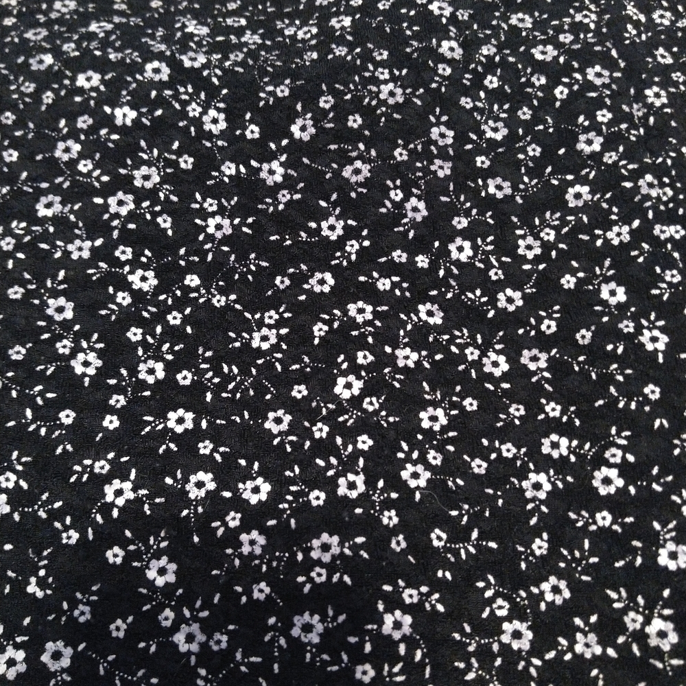 Pins and Needles Black Baby Doll Dress with Floral Print - Picture 3 of 5